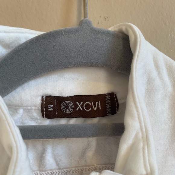 XCVI white zip-up sweatshirt - Picture 5 of 5